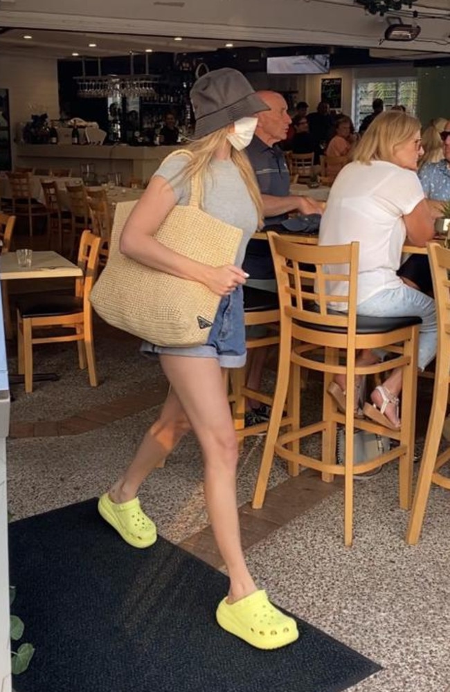 Australian actress Margot Robbie was spotted at a popular Italian eatery on the Gold Coast. 2 Nov 2023. Picture: Amaani Siddeek