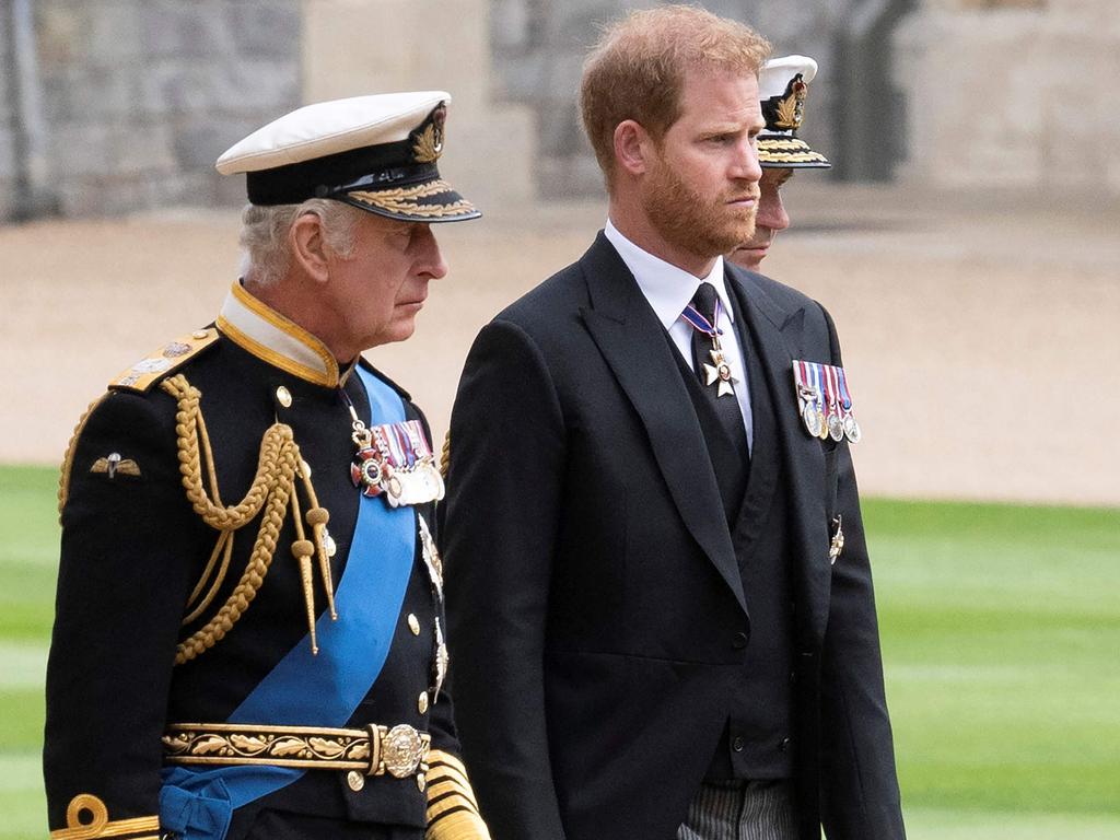 Prince Harry has been reunited with King Charles. Picture: AFP