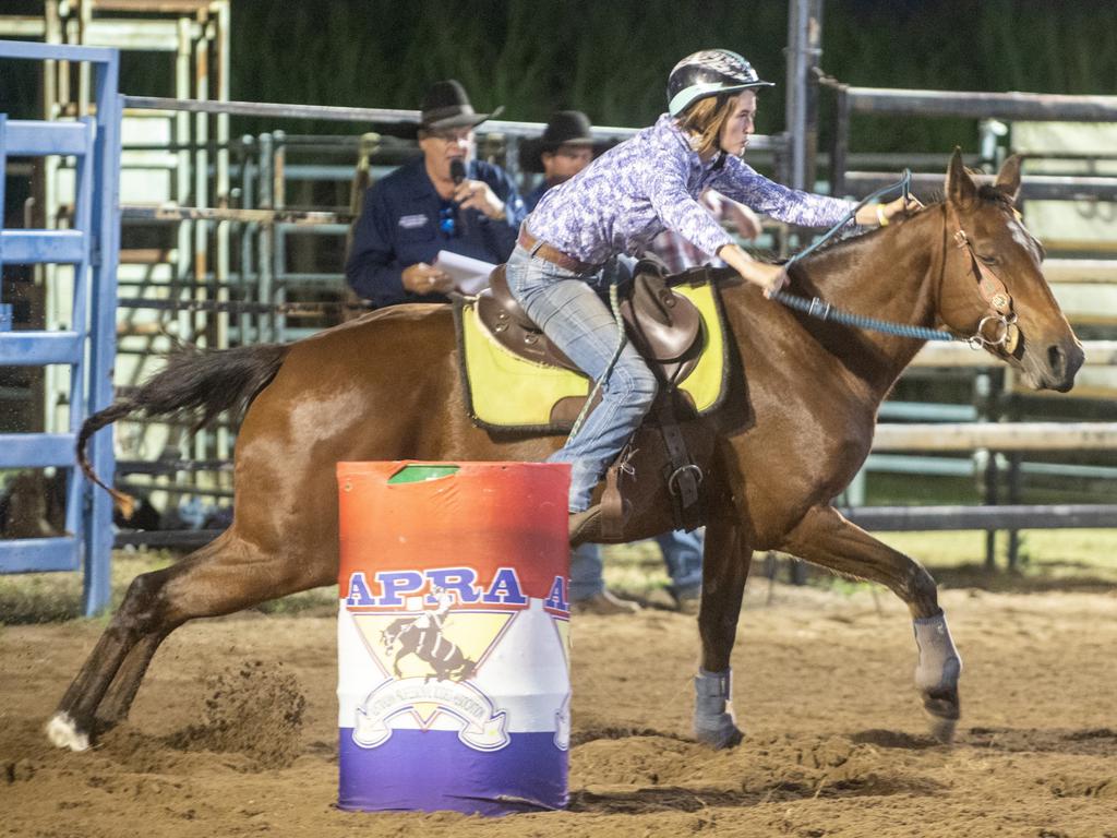 Hope Ware at Gargett Rodeo Saturday 3 June 2023 Picture: Michaela Harlow