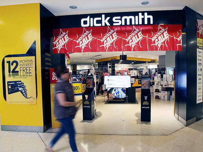 Dick Smith’s receiver will not honour gift cards or deposits. Picture: Marc Robertson