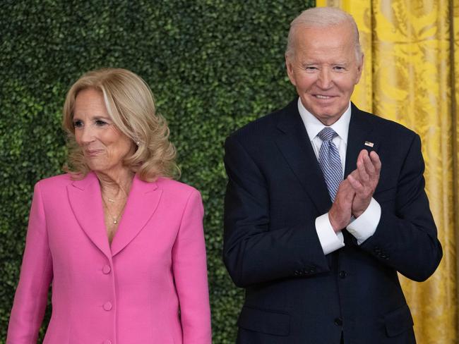 US President Joe Biden and First Lady Jill Biden. Picture: AFP