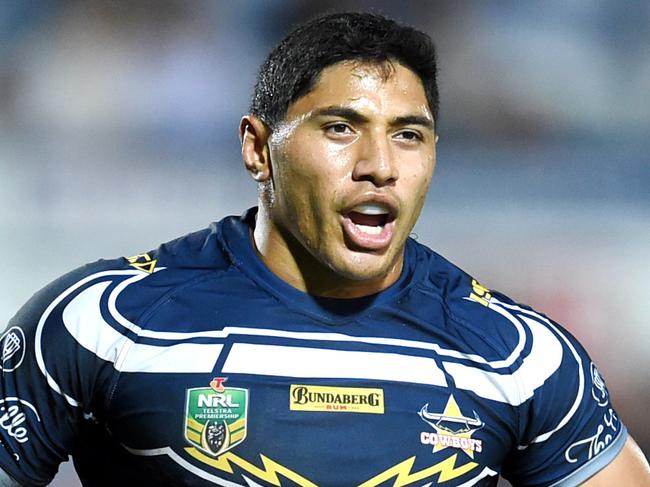 Jason TAUMALOLO. NRL; North Queensland Cowboys Vs Newcastle Knights at 1300Smiles Stadium. Picture: Alix Sweeney