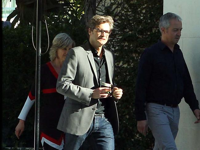 UK actor Colin Firth and producer / co-screenwriter Andy Paterson.