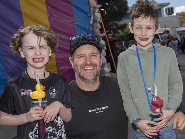 Raf Koetsveld, Dane Koetsveld and Lenny Koetsveld at the 2024 Swan Hill Show Picture: Noel Fisher