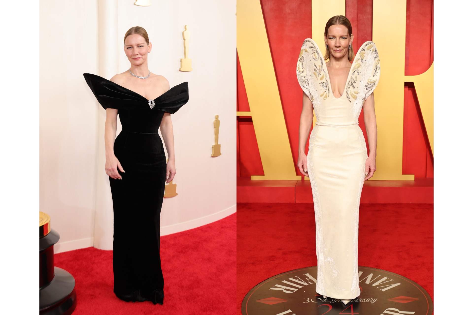 <h3><b>Sandra H&uuml;ller wears Schiaparelli at the Oscars and at the </b><b><i>Vanity Fair </i></b><b>after party</b></h3>