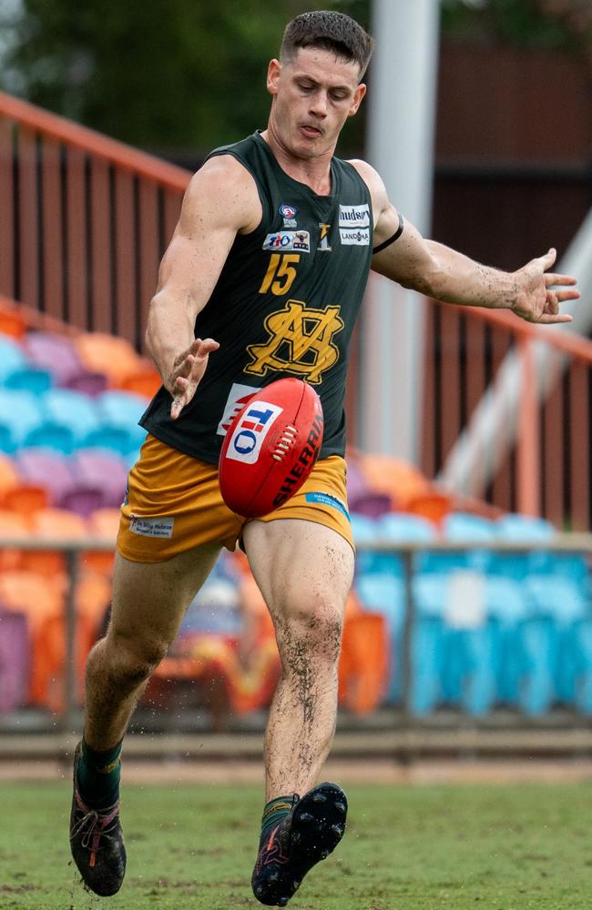 St Mary’s star Ryan Crisp. Picture: Tymunna Clements / AFLNT Media