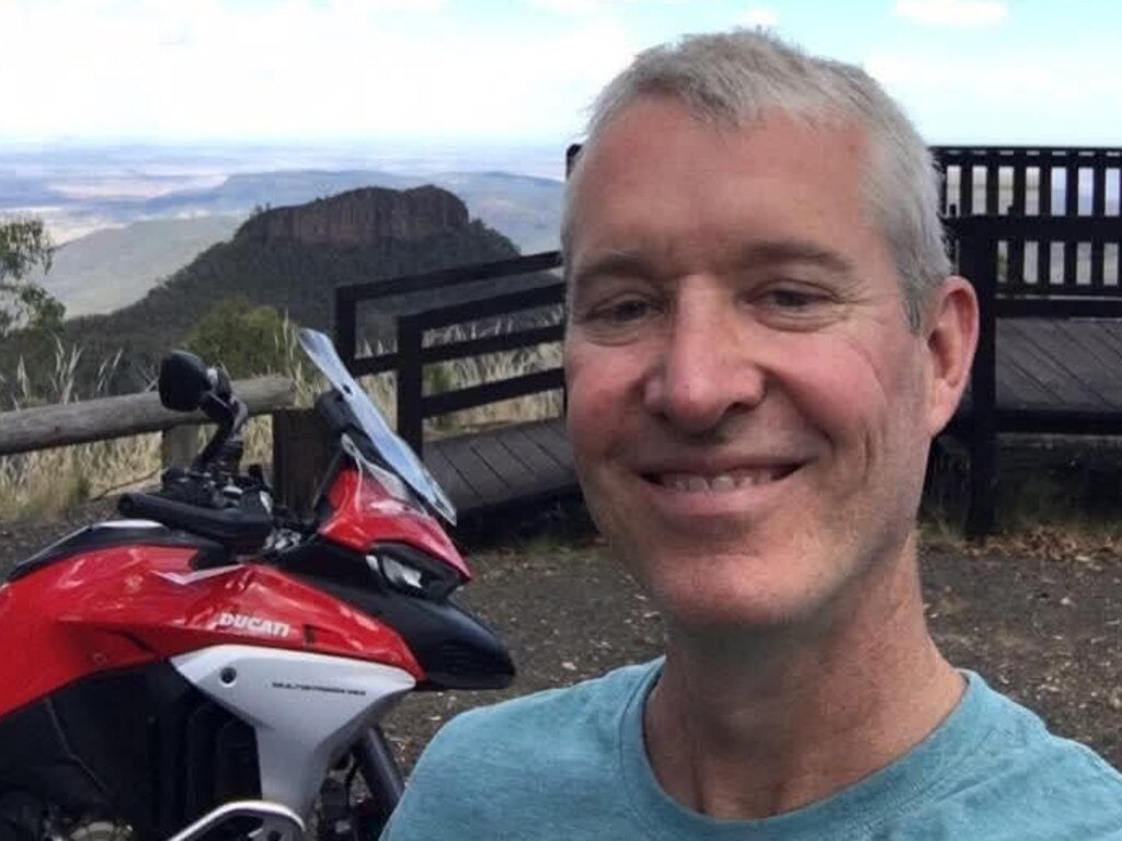 Motorbike rider Daniel McNamara, 46, who was allegedly hit and killed by three teens in a stolen Ute near Gunnedah on Tuesday.