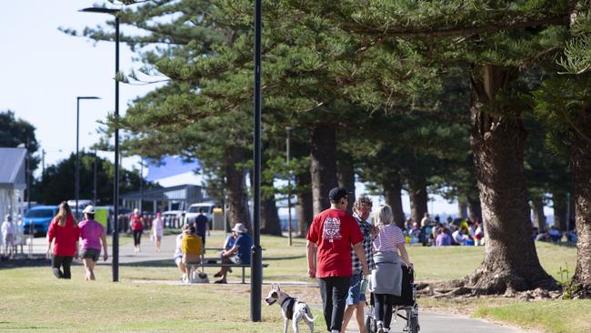 Plenty of people flocked to Scarborough on the first day of relaxed coronavirus restrictions. Picture: Renae Droop