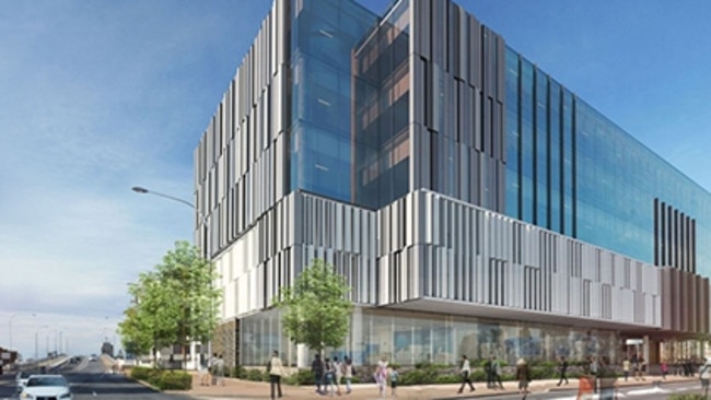 A concept image of the completed Shared Services and Renewal SA building in Port Adelaide. Picture: Walter Brooke