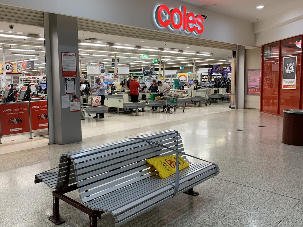 Two workers at the Mulgrave store of Coles in southeast Melbourne tested positive for coronavirus. Picture: John Grainger