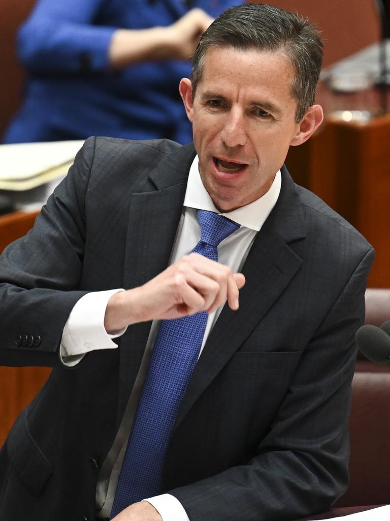 Coalition foreign affairs spokesman Simon Birmingham. Picture: NCA NewsWire / Martin Ollman