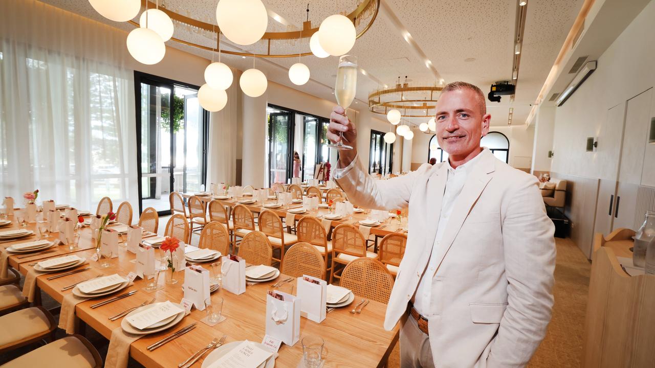 Kirra Beach House owner Dave Galvin unveiling their new events space, the Coastal Room, which will be available for weddings. Picture Glenn Hampson