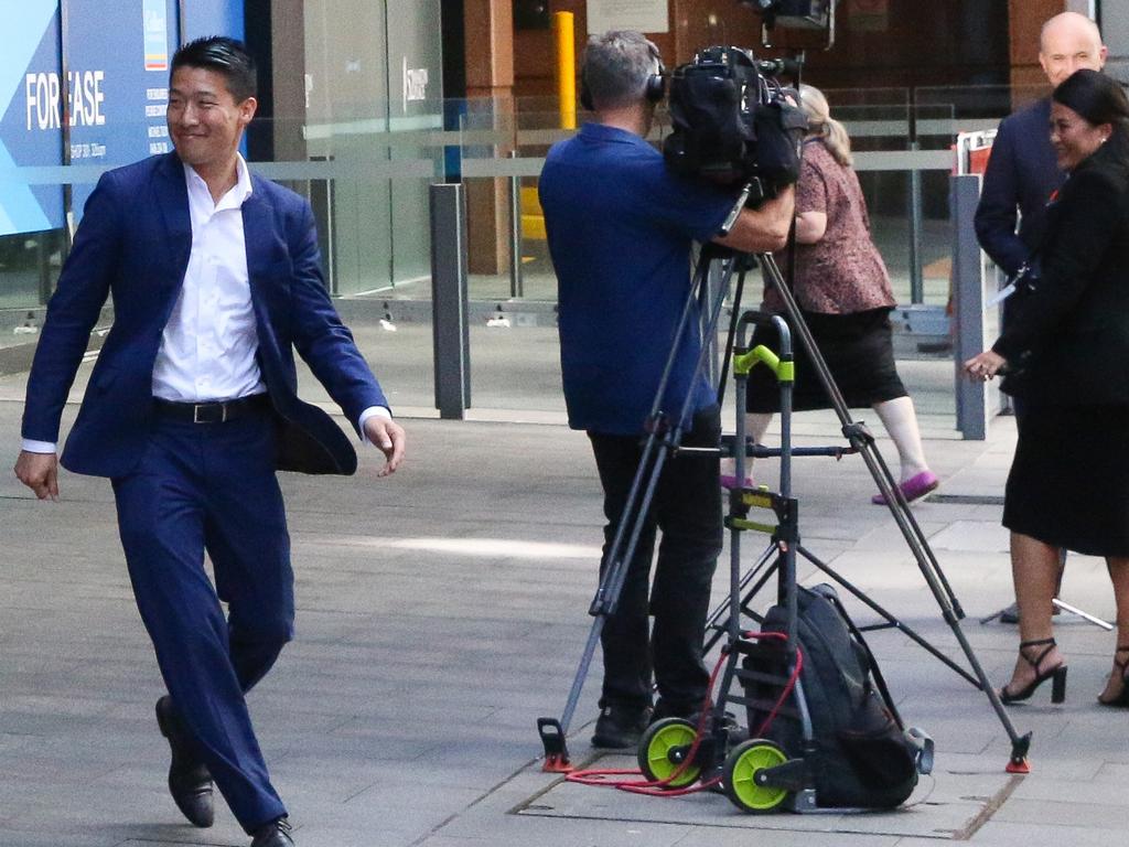 Education entrepreneur Scott Yung seen slipping in to 52 Martin Place last week where he was apparently meeting with senior Liberals. Liberals were wooing him to run against Labor leader Chris Minns in the seat of Kogarah.