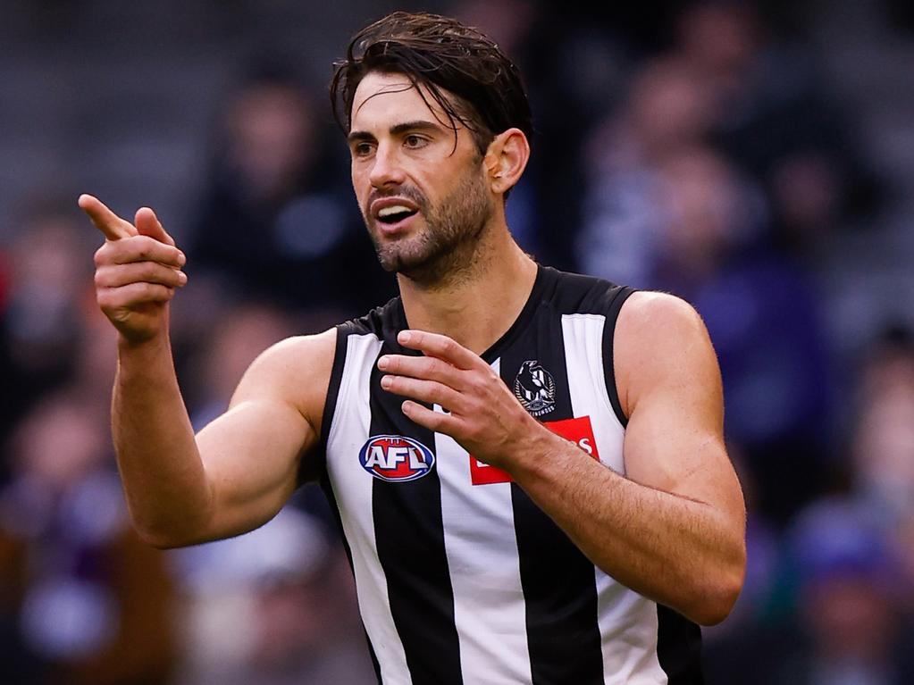 Brodie Grundy’s future is providing plenty of trade intrigue. Picture: AFL Photos/Getty Images