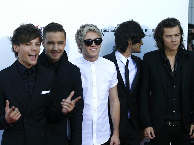 The boys are in the building! One Direction arrive on the ARIAs red carpet.