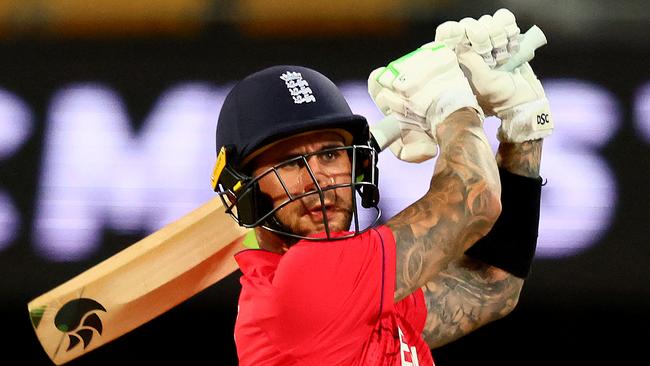 Alex Hales was at his destructive best. Picture: AFP