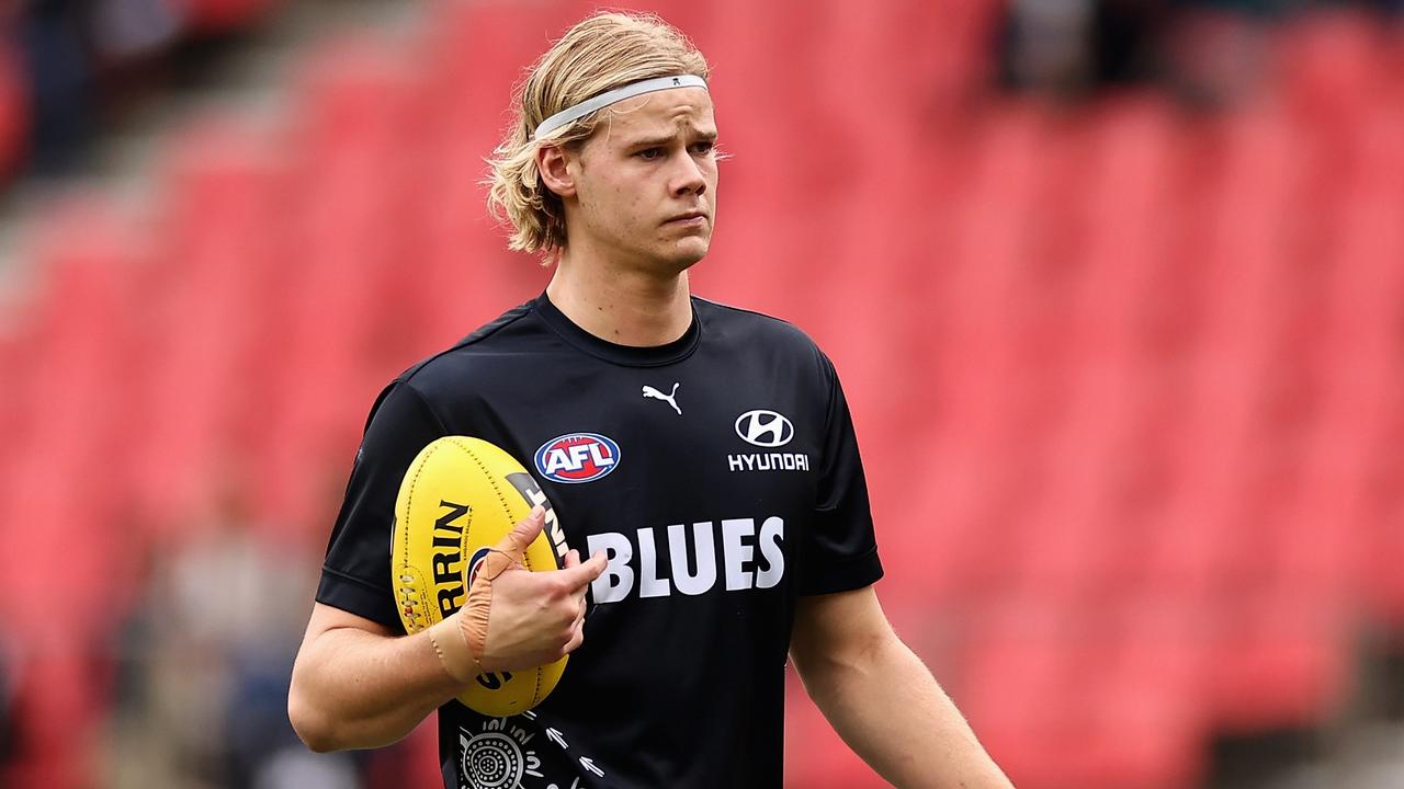 Blues youngster Tom De Koning remains out of the senior side. Picture: Cameron Spencer