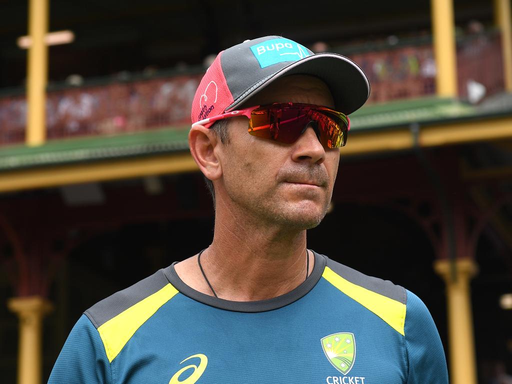 Australian coach Justin Langer.