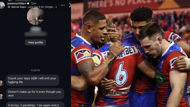James Schiller has revealed the vile threats he received after a mixed performance against the Sea Eagles.