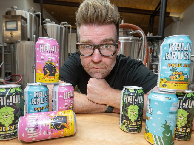 Co founder of  KAIJU! Beer Brewery  Callum Reeves. Picture: Tony Gough