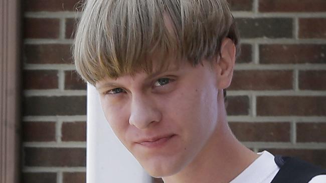 Charleston church killer Dylann Storm Roof. Picture: AP/Chuck Burton