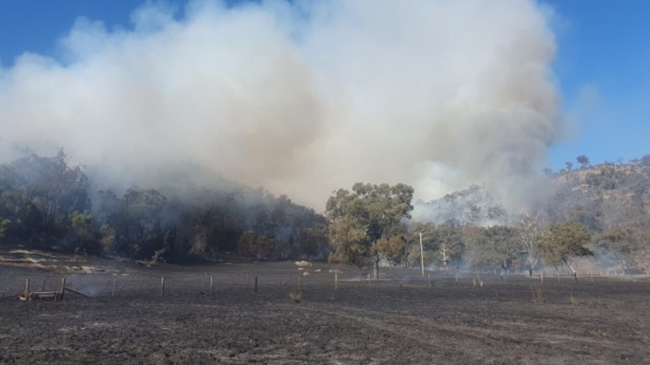 Firefighters called to 25 hectare grass fire at Gungal, west of ...