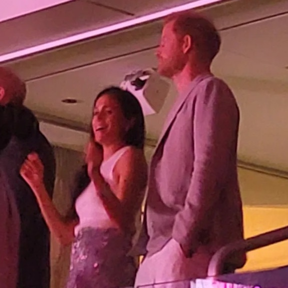 Prince Harry and Meghan Markle at the Beyonce concert. Picture: X – formerly known as Twitter