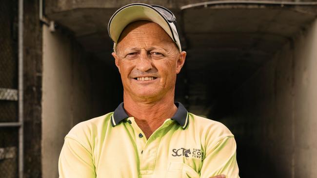 Former superstar jockey Damian Browne at the Sunshine Coast Turf Club. Picture: Racing Queensland