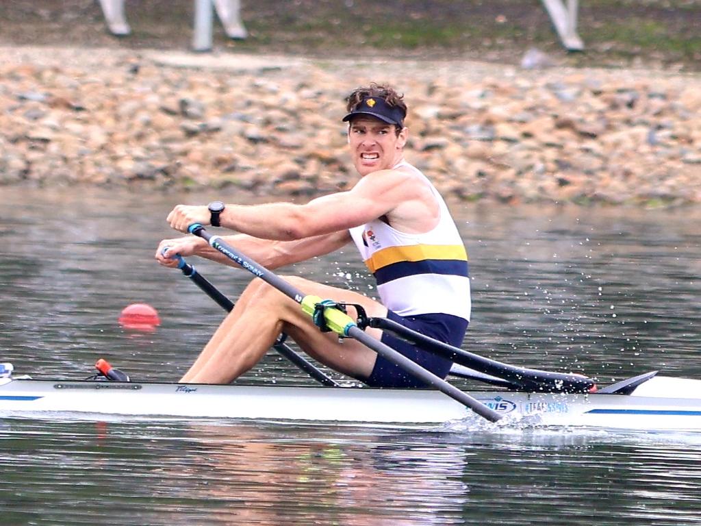 Marcus Della Marta is now rowing. Picture: Supplied