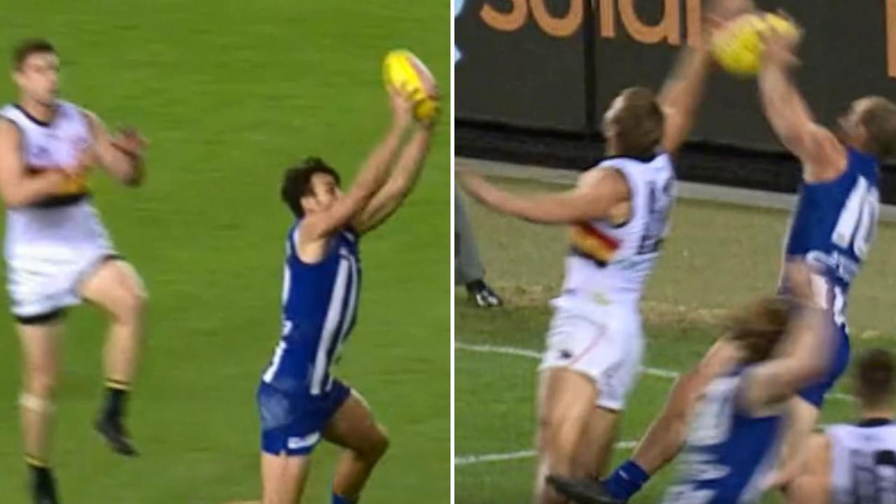 Josh Jenkins and Daniel Talia were one of several Crows who had moments they'd rather forget against North Melbourne.