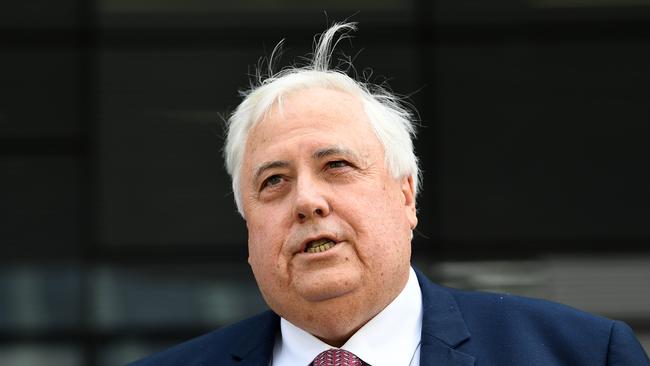 Clive Palmer described his nephew as the “perfect candidate”. Picture: AAP/Dave Hunt