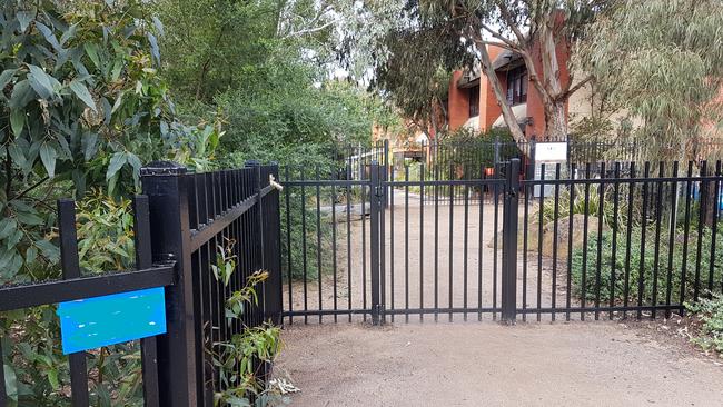 A new fence has been built outside the Richmond West Primary School.