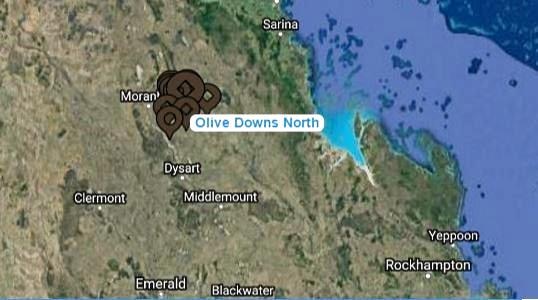 Olive Downs North is likely to become Pembroke Resources' first functioning mine, which stems from a $120m deal with Peabody Resources. The mine is located near Moranbah, north-west of Rockhampton. Picture: Mine Atlas