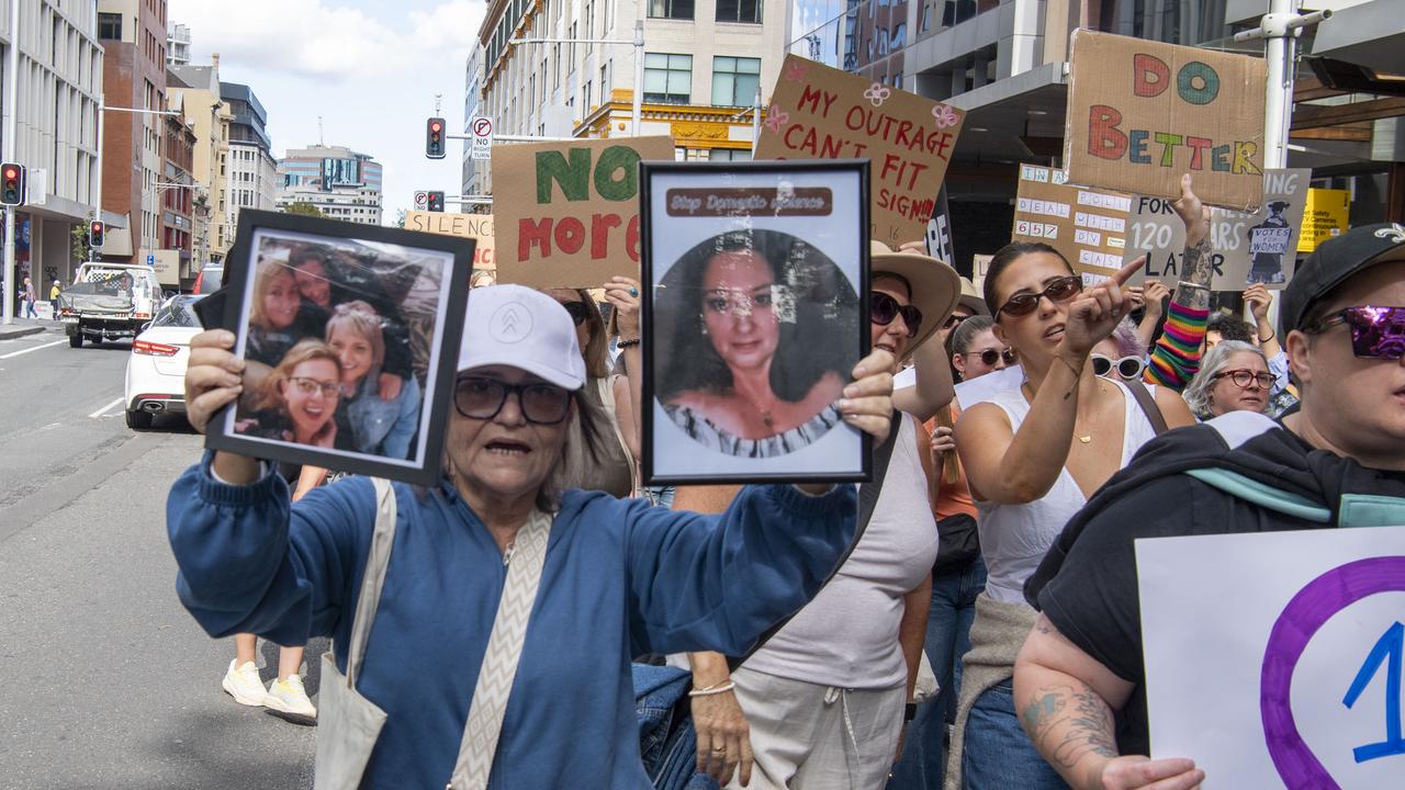 The rally comes as 24 women have already allegedly died from domestic violence related incidents this year. NewsWire / Simon Bullard.