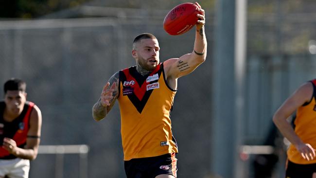 Victor Micallef in action for East Keilor. Picture: Andy Brownbill