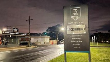 One supporter took displeasure with Port Adelaide coach Ken Hinkley to new levels on Port Rd.