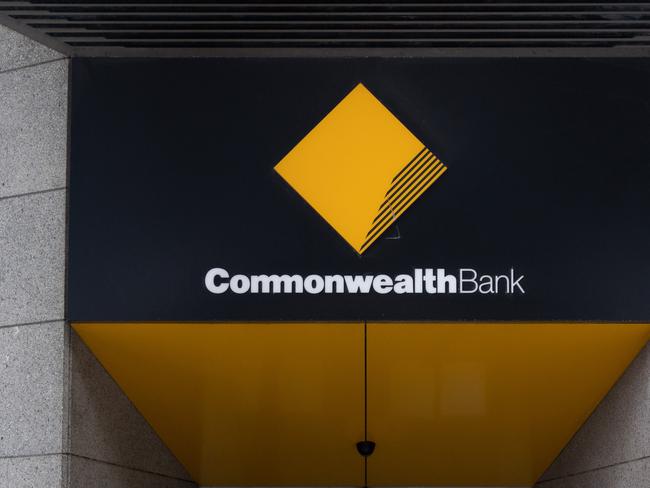 SYDNEY, AUSTRALIA - NewsWire Photos December 11, 2020: Commonwealth Bank Signage at a branch in the Sydney CBD. Picture: NCA NewsWire / James Gourley