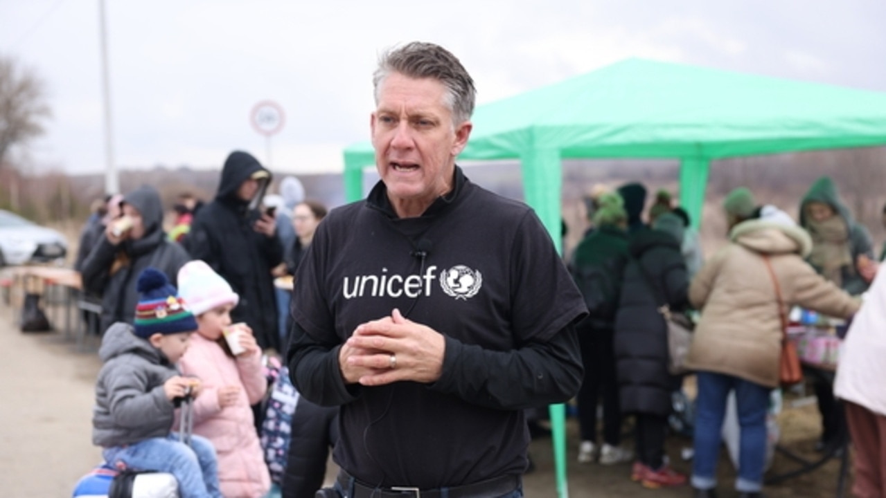 UNICEF’s spokesperson James Elder in Ukraine. Picture: Supplied