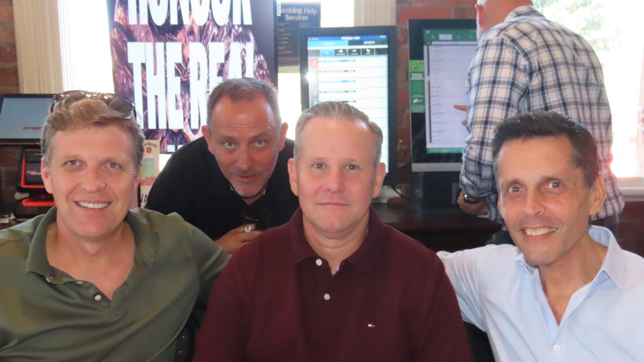 Steven Bacon, Damien Taylor, Scott Garvin at The Normanby on Melbourne Cup day.