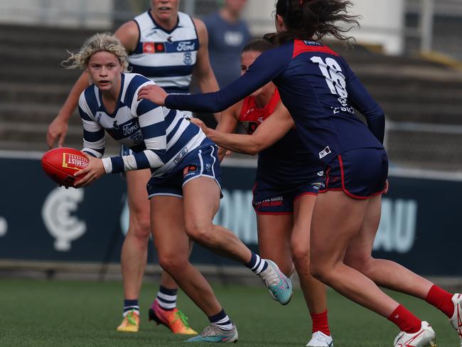 Prespakis won Geelong’s best and fairest in 2023. Picture: Michael Klein