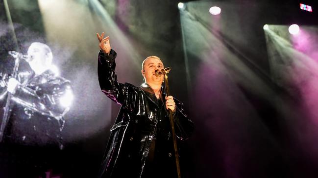 Sam Smith performs at AO Arena at the weekend in Manchester. Picture: Dominic Lipinski/Getty