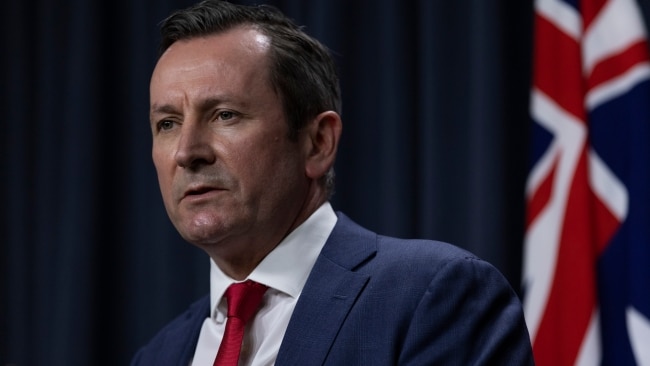 WA Premier Mark McGowan has revealed some restrictions could be in place for months. Picture: Matt Jelonek/Getty Images