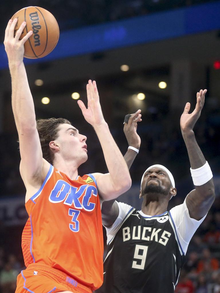 Josh Giddey joins Wilt Chamberlain as one of two players to record  triple-double in first game at Madison Square Garden