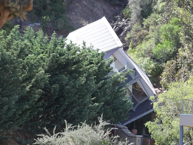 The house was reduced to rubble in the landslide. Picture: David Crosling