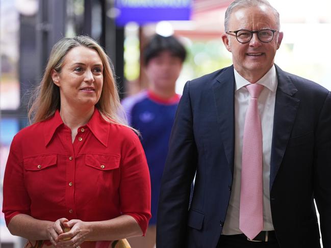 Anthony Albanese (with fiance Jodie Haydon) has lifted the lid on a private struggle he’s been dealing with for years. Picture: Asanka Ratnayake/Getty Images