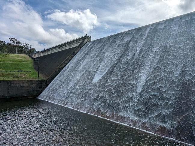 On Wednesday, February 22 Tinaroo Falls Dam was at 102.44 per cent capacity. Picture: Atherton Live Weather