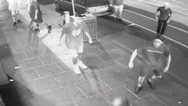 CCTV vision of the brawl released by Victoria Police.