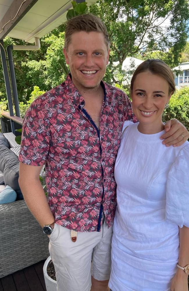 Joel Dry and wife Jess Millward. Photo: Instagram.