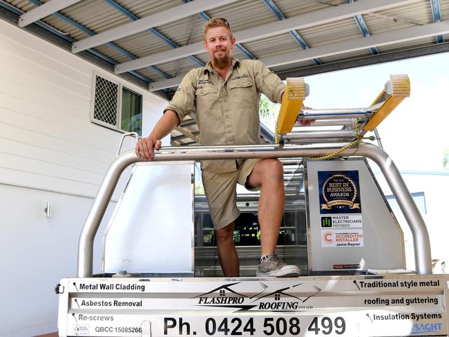 Nick Phillips' roofing business is flat out following the recent storms