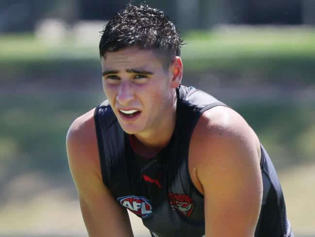 Essendon Training at the Hanger. Saturday, February 1. 2025. Picture: David Crosling